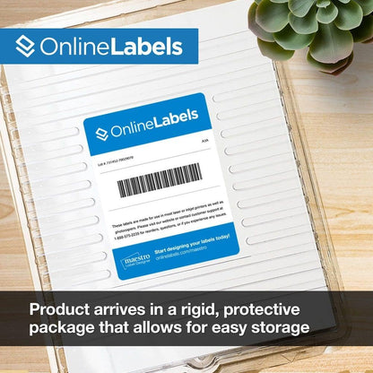 8.5 x 11 Clear Frosted Matte Sticker Paper (Inkjet Printers Only) - 10000 Sheets - Full Sheet Labels - OnlineLabels