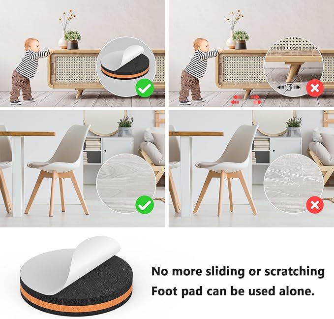 20 Pcs Adjustable Furniture Feet Levelers