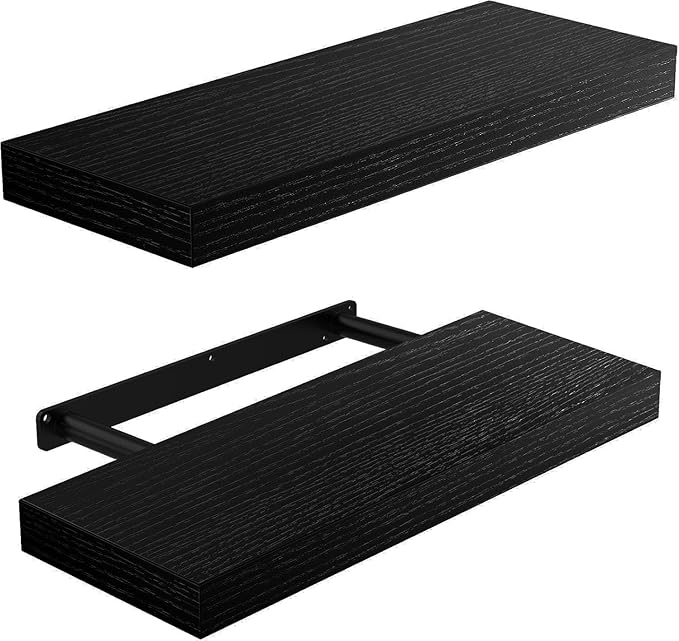 AMADA HOMEFURNISHING Floating Shelves Wall Mounted, 15 x 7 Inch Wall Shelves