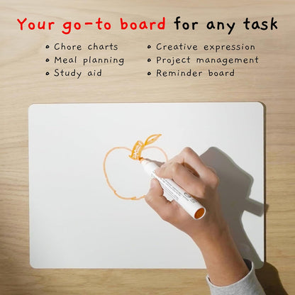 Bigtime 12 Pack 9x12 Classroom Whiteboards for Kids - Small Double-Sided White Board - White Boards Bulk Set, Classroom Essentials - Magnetic Dry Erase Boards for Students, Teacher