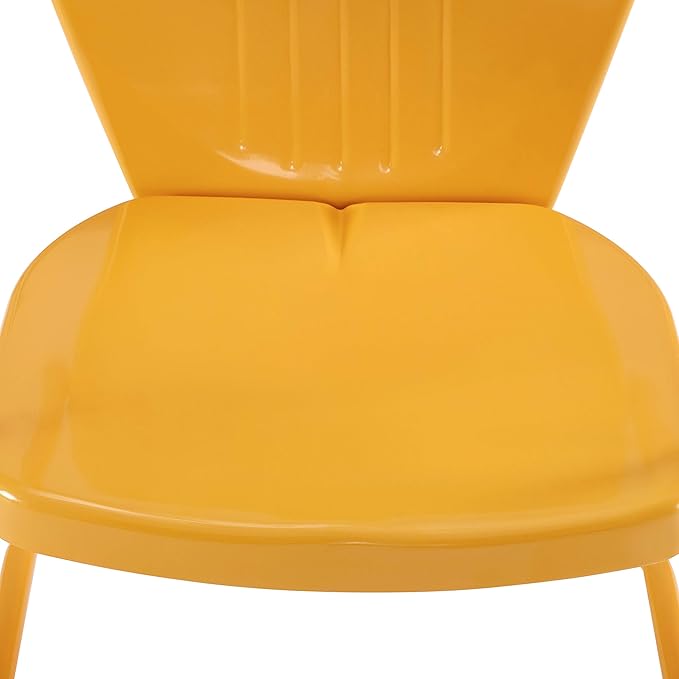 Crosley Furniture Griffith Outdoor Chair, Retro Metal Patio Chairs
