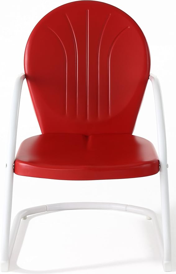 Crosley Furniture Griffith Outdoor Chair, Retro Metal Patio Chairs