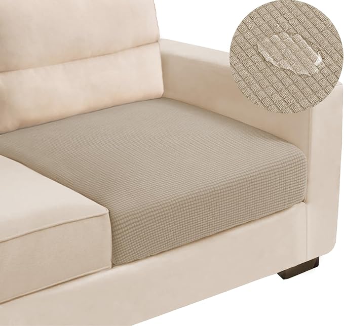Water Repellent Single Seat Cushion Cover, Replacement Chair/Sofa Cushion