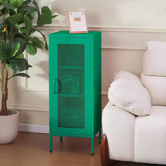 Slim Metal Storage Cabinet