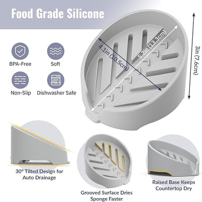 NiHome Silicone Sponge Holder Compatible