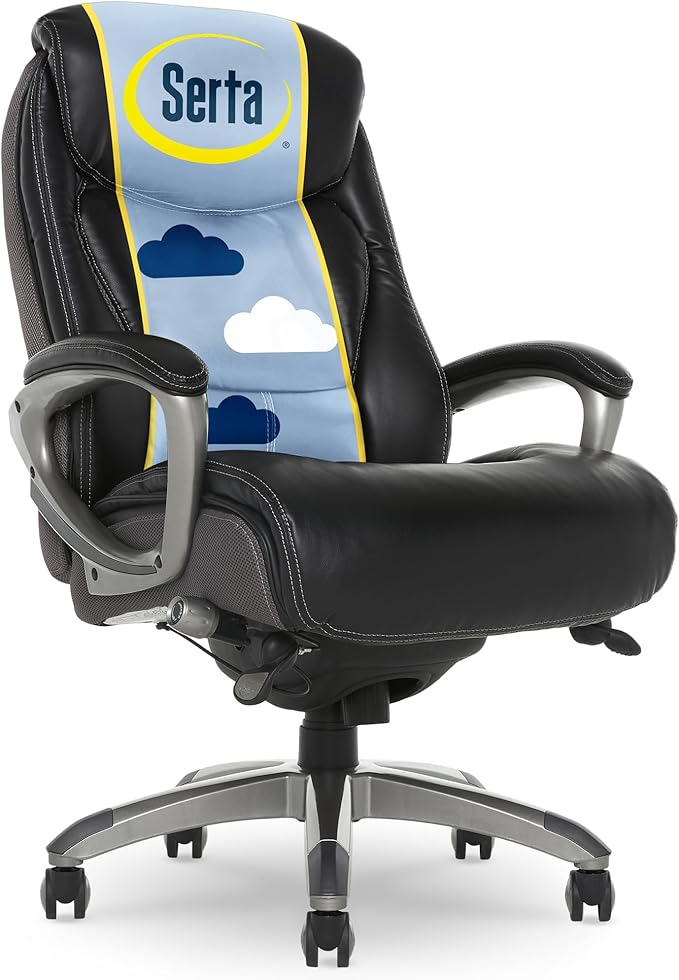 Serta Lautner Executive Home Office Desk Chair, Ergonomic High-Back