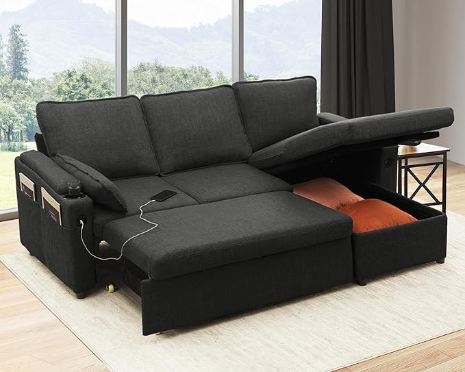DURASPACE Sofa Bed Sleeper Pull Out 2 in 1 Sectional Sleeper Sofa Couches