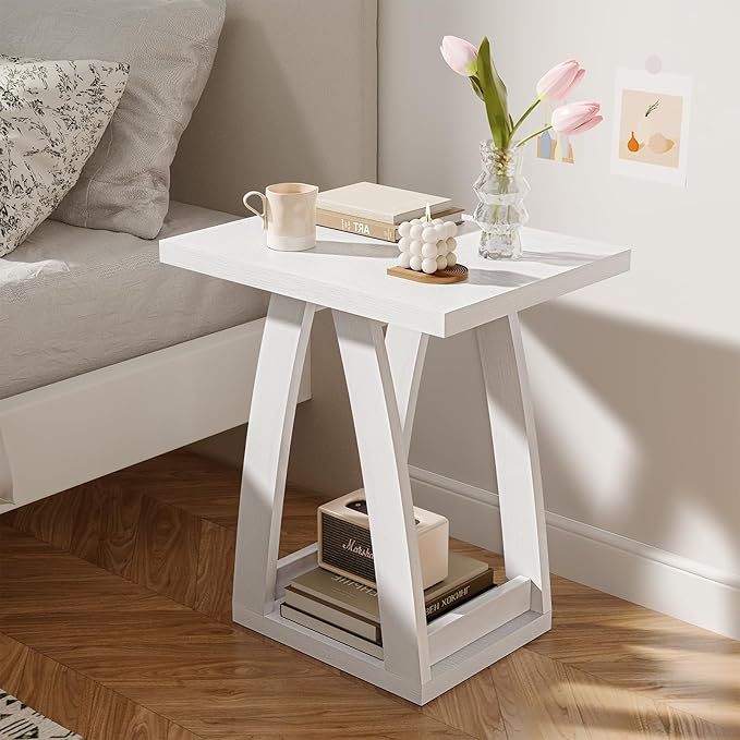 FROMJBEST End Tables Living Room, Side Table Beside Sofa, Nightstand
