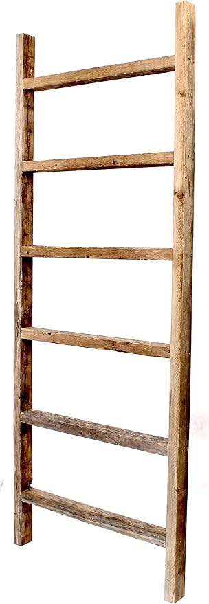 BARNWOODUSA Rustic Blanket Ladder