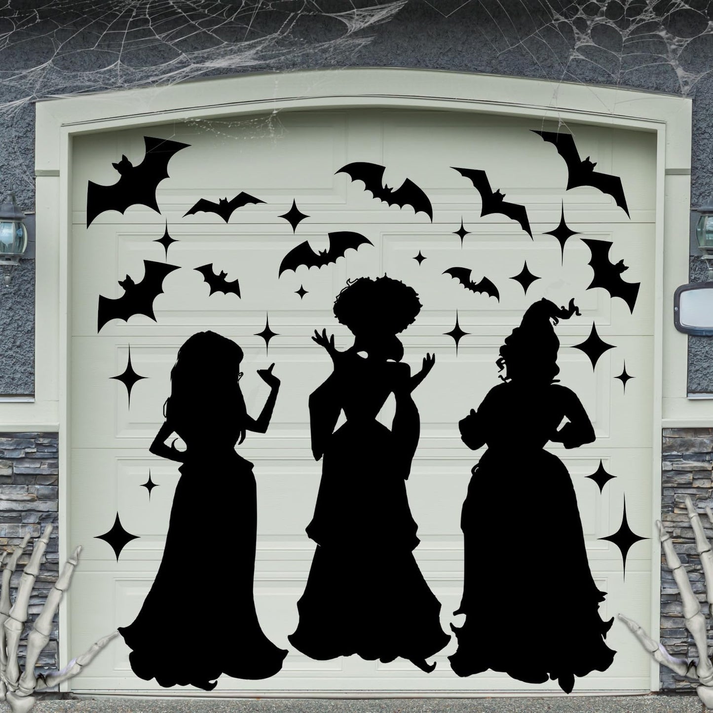 29 Pcs Halloween Witch Magnet Stickers Witch Garage Decoration Bat Refrigerator Decals for Halloween Party Home Door Car Decor Party Supplies