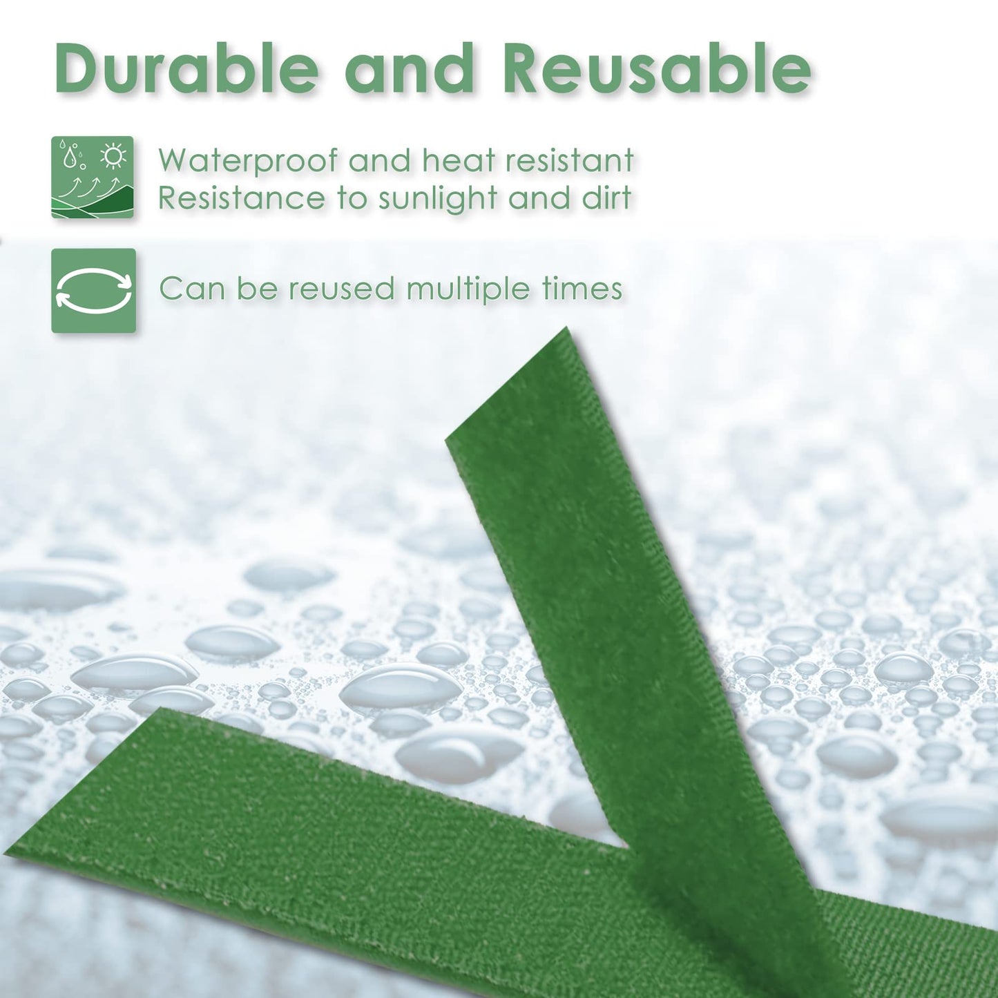 plantactic Garden Tie Green Tape, Plant Supports, Gentle On Plants (32.8ft × 0.6 inch, 2 Rolls, Green)
