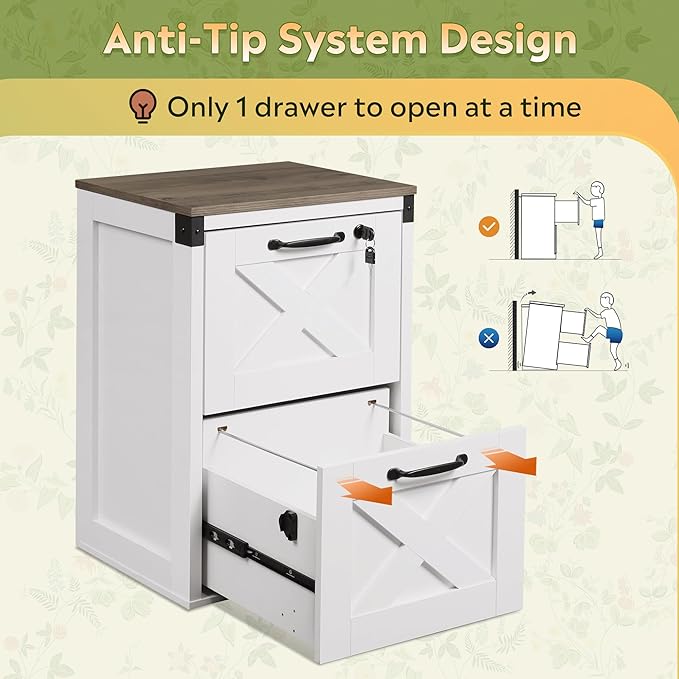 DEVAISE 2 Drawer File Cabinet