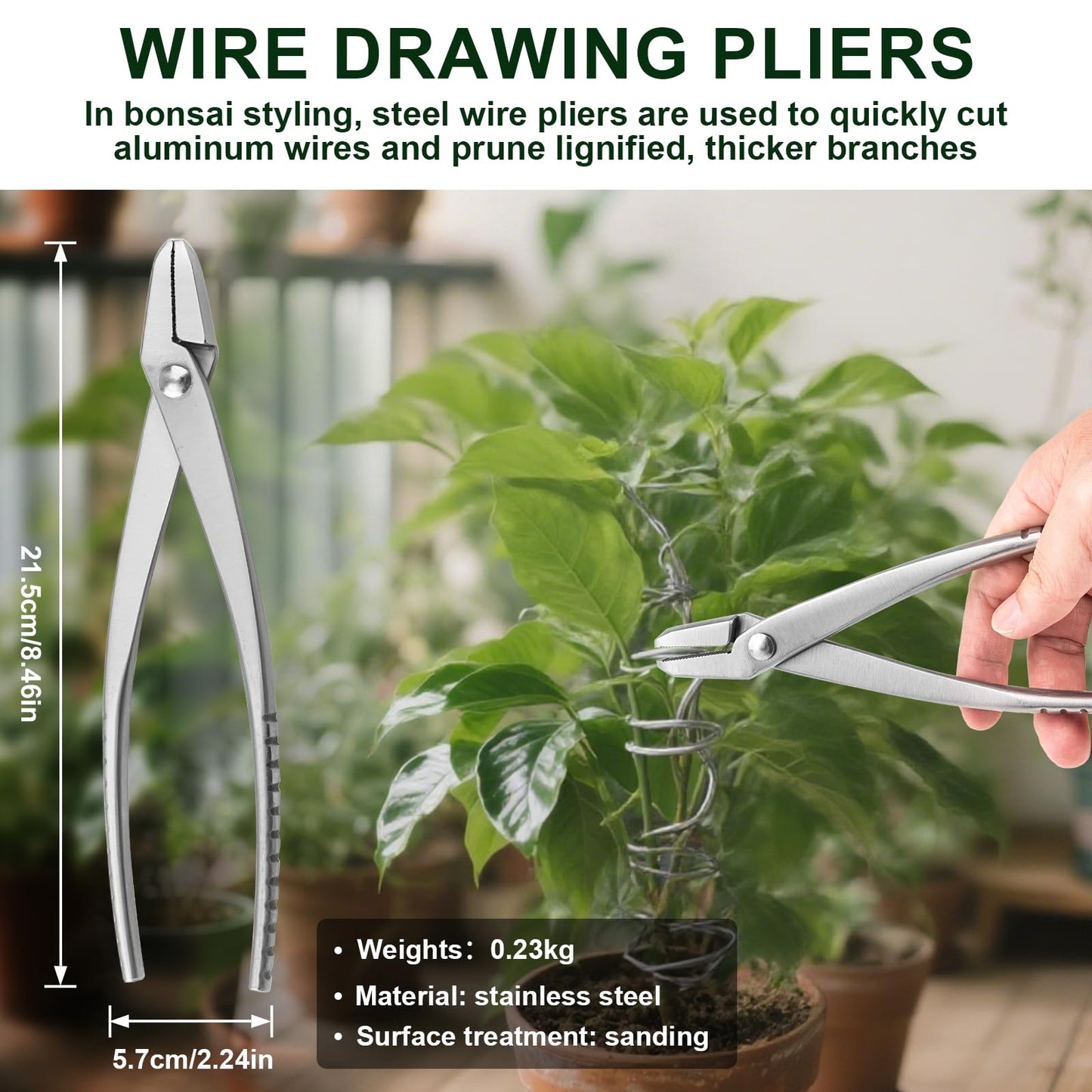 6 PCS Bonsai Pruning Tool Set, 6 Different Roles of Scissors to Meet All the Needs of the Usage Process, for Plant Pruning and Shaping, Free Your Hands and Easy to Finish the Work