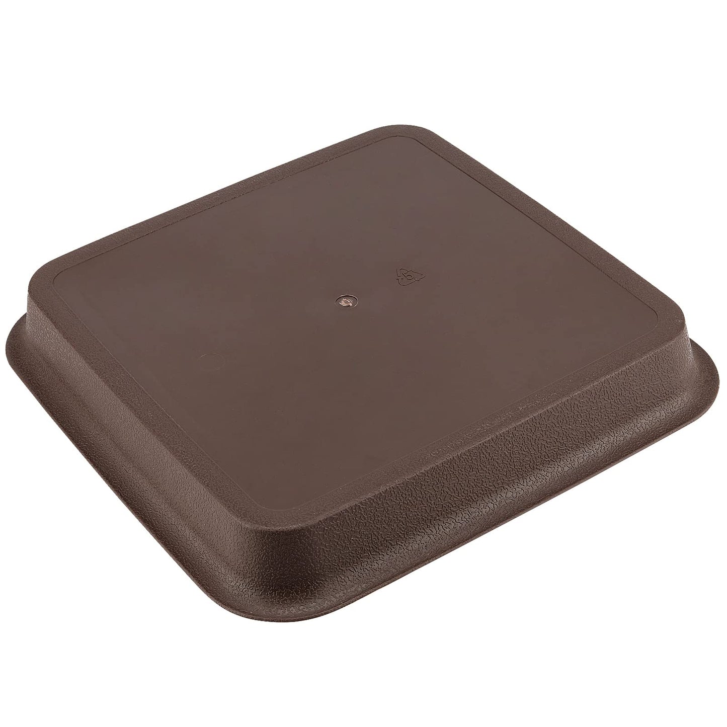 HOIGON 10 Pack 10 x 10 Inch Square Plant Saucer, Plastic Plant Saucer Drip Trays for Outdoor and Indoor Plant Pots, 1.5 Inch Deep, Dark Brown