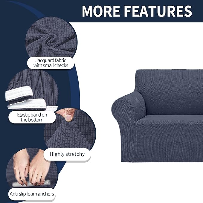 Cupuamon 2026 New Stretch Chair Sofa Slipcovers Couch Cover