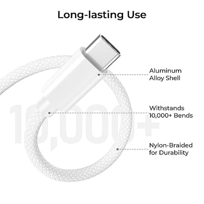 Basesailor Car Carplay Cable for iPhone 17 16 Pro Max,USB A to USB C Car Charger Cord 3.3FT 2Pack for iPad Pro 10th Mini 7th 6th Air 5th 4th Generation,Samsung S24 S23 S22 S21 FE Plus Ultra,A52 A53