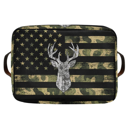 Camo Hunting Rectangular Storage Basket Organizer Bin Shelf Baskets For Clothes Gifts For Home Office Dorm