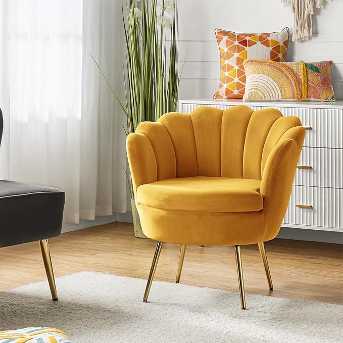 HULALA HOME Velvet Accent Chair