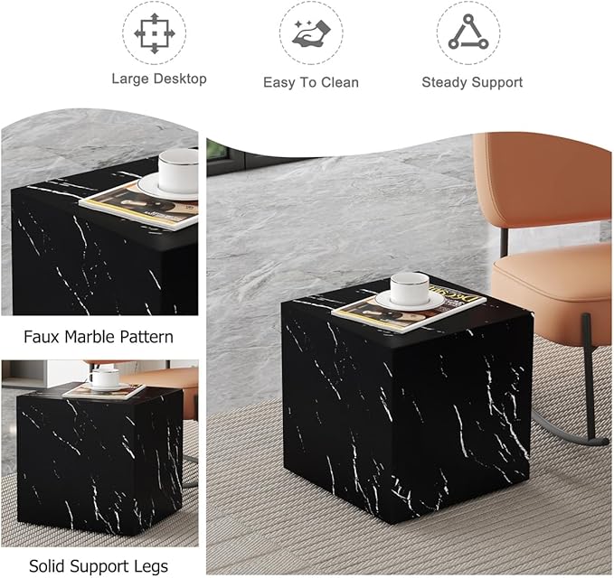 Coffee Table Set for 3, Living Room Table Set, Modern Coffee Table Set