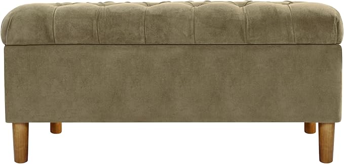 Homepop Home Decor | Tufted Ainsley Button Storage Ottoman Bench