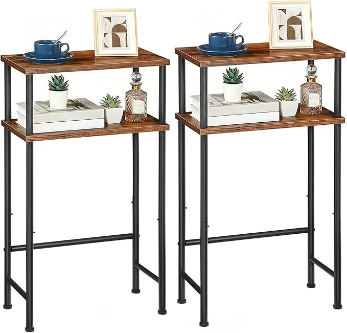 HOOBRO Narrow Console Table Set of 2