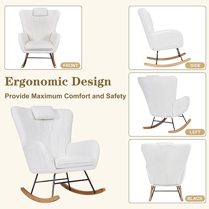 VECELO Rocking Chair Nursery