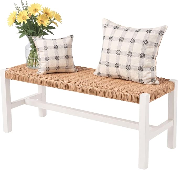 Alaterre Furniture Newport 40 Inch Solid Wood Entryway Bench