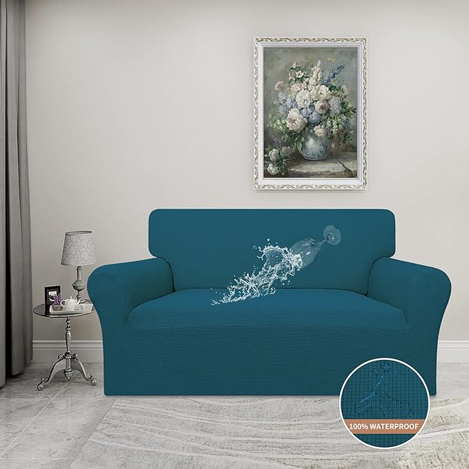 Easy-Going 100% Waterproof Loveseat Couch Cover, Dual Waterproof Sofa Cover