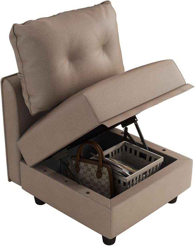 LLappuil Modular Sectional Sofa Middle Module Storage Seat