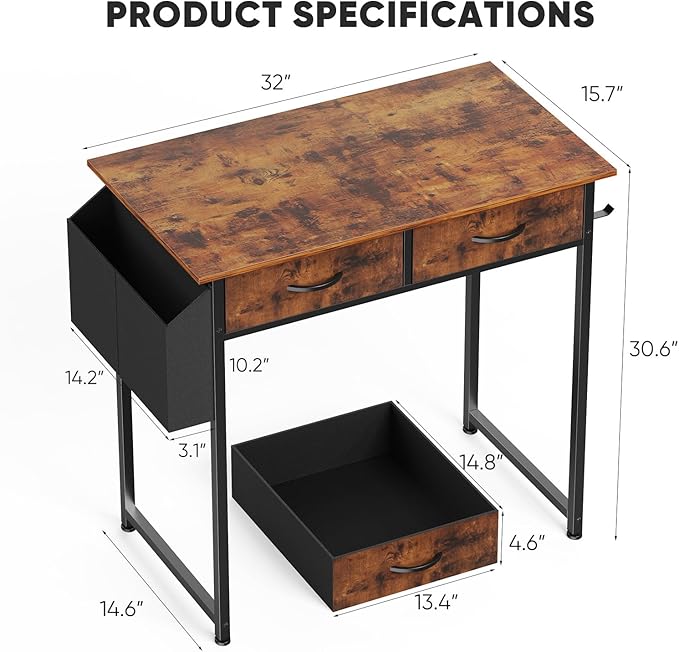 DUMOS 32" Home Office Computer Desk