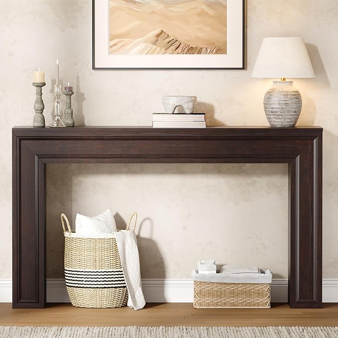 Rresyet 55 Inch Long Console Table, Sofa Table Behind Couch, Entryway Table