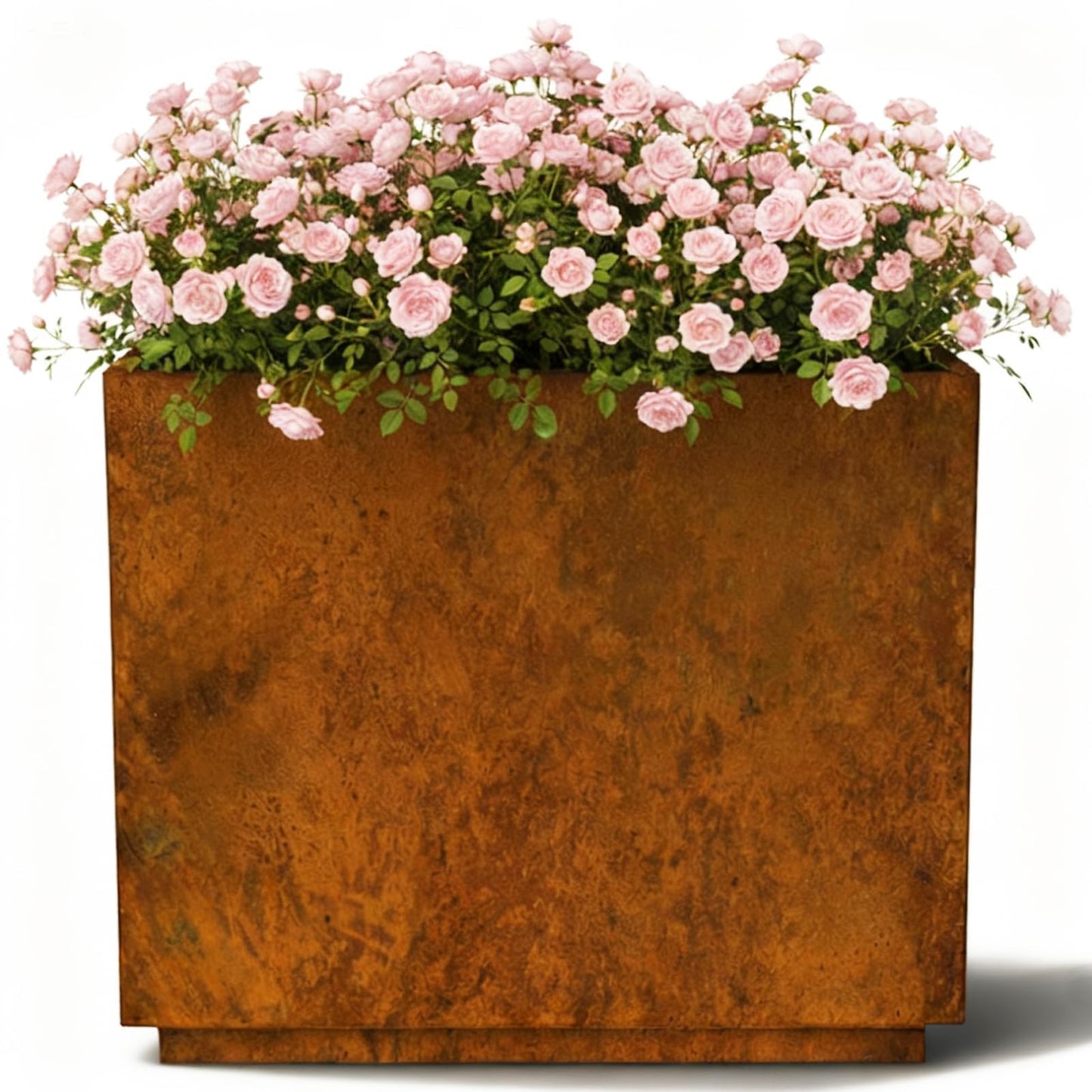 Decoroca Corten Steel Planter Box Outdoor, 14 Gauge Heavy Duty Metal Prevents Warping, for Patio Garden Divider and Privacy Screen, Arrives Un-Rusted, 24" H x 12" W x 30" L