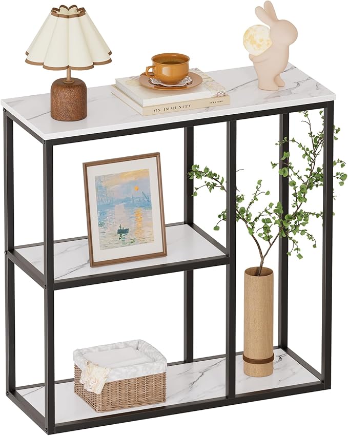 WOHOMO Console Table, 12 Inch Narrow Entryway Table