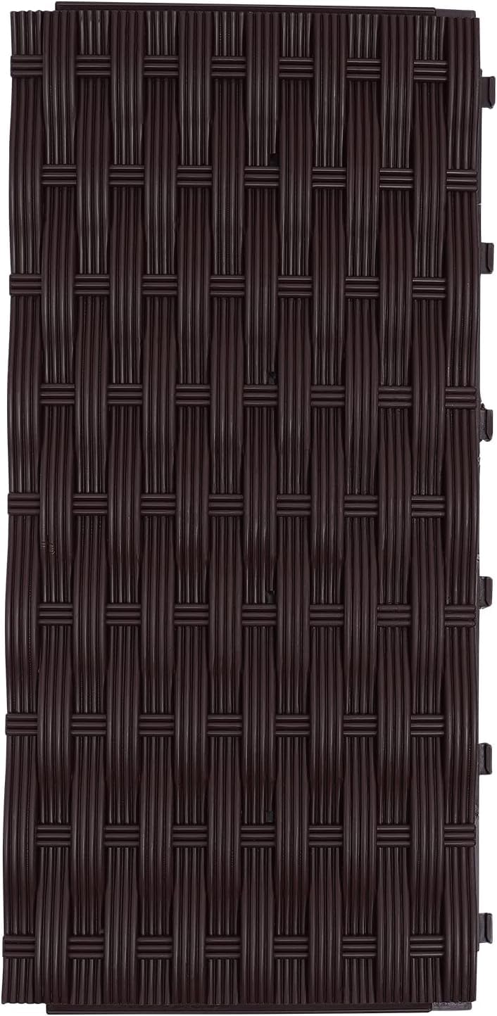 IOENC 4 Sets Raised Garden Bed, Garden, Raised Garden Beds Outdoor, Planter Boxes Outdoor, for Flowers Vegetables Flowers Growing Indoor Plants Fence Balcony Patio Gardening Supplies - Brown