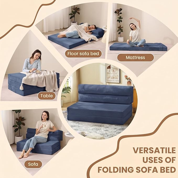 JUIKURY Folding Sofa Bed, Convertible Sleeper Chair