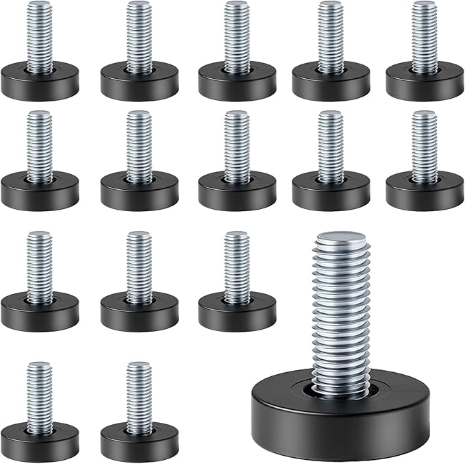 1/4" Thread Leveling Feet, Adjustable Furniture Feet Threaded Screw in