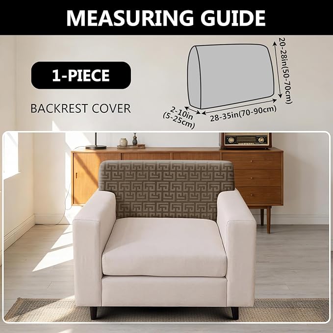 UNBBRRL Stretch Couch Backrest Cushion Cover