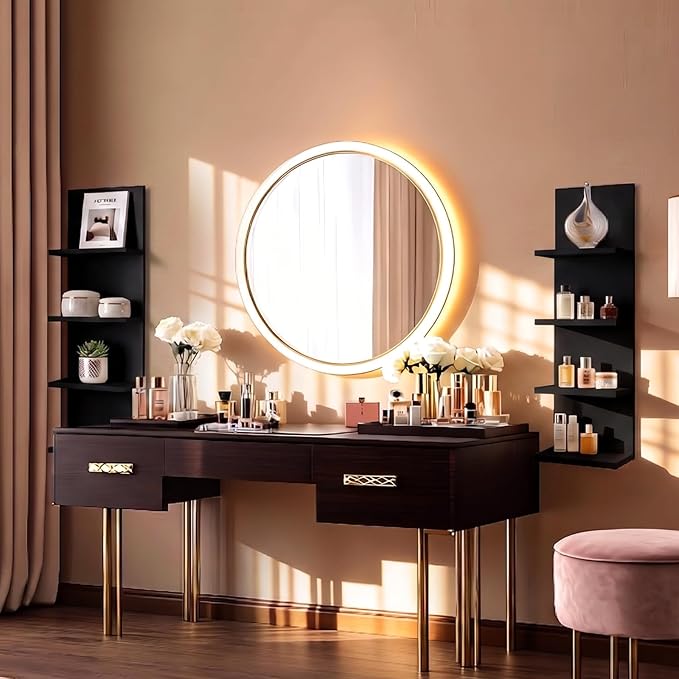 Homaterial Wall Shelves 4 Tier, Simple Vertical Corner Shelf