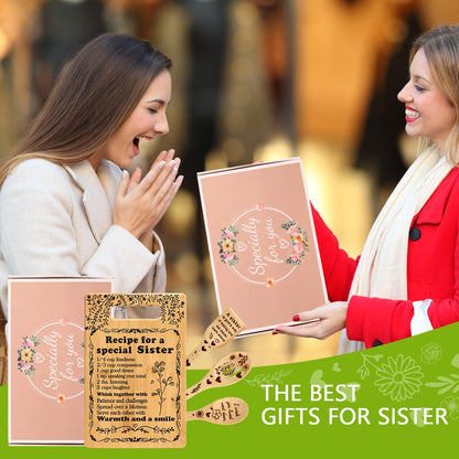 TuSuQing Sister Birthday Gifts Sister Gifts from Sister Christmas Gifts for Sister Best Friendship Gifts for Bestie BFF Best Friend Soul Sister To My Sister Kitchen Present Cutting Board Set (C-15-B)