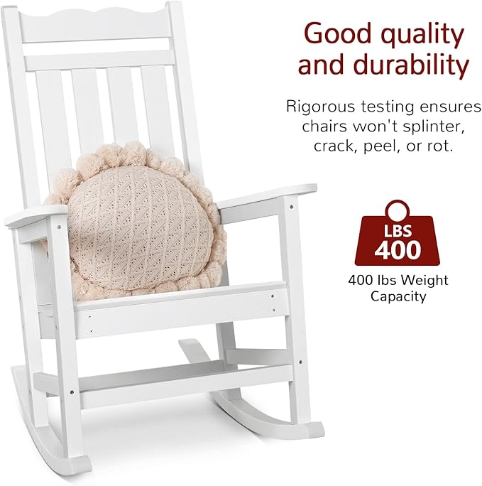 Stoog All-Weather Patio Rocking Chairs Set of 2