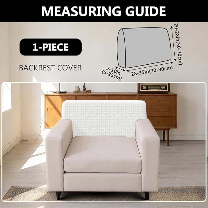 UNBBRRL Stretch Couch Backrest Cushion Cover