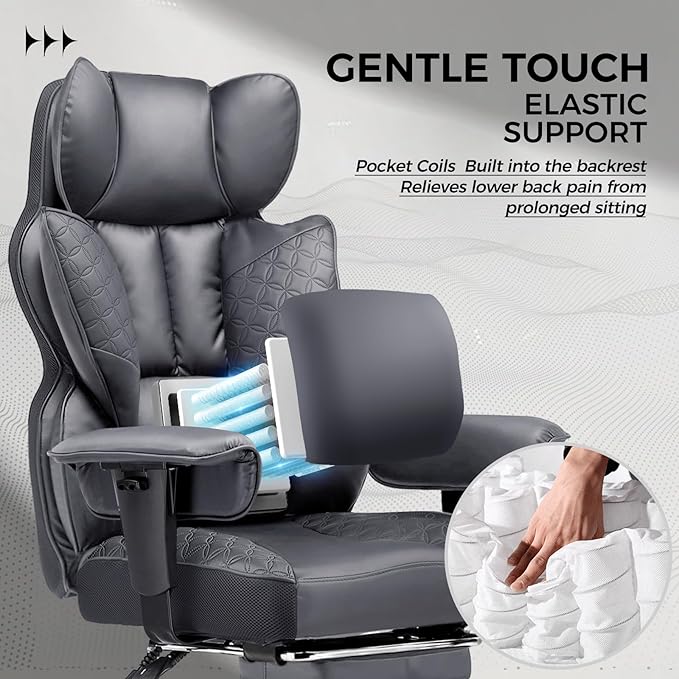 COMHOMA Big and Tall Office Chair Heavy Duty Wide Ergonomic Gaming Chair