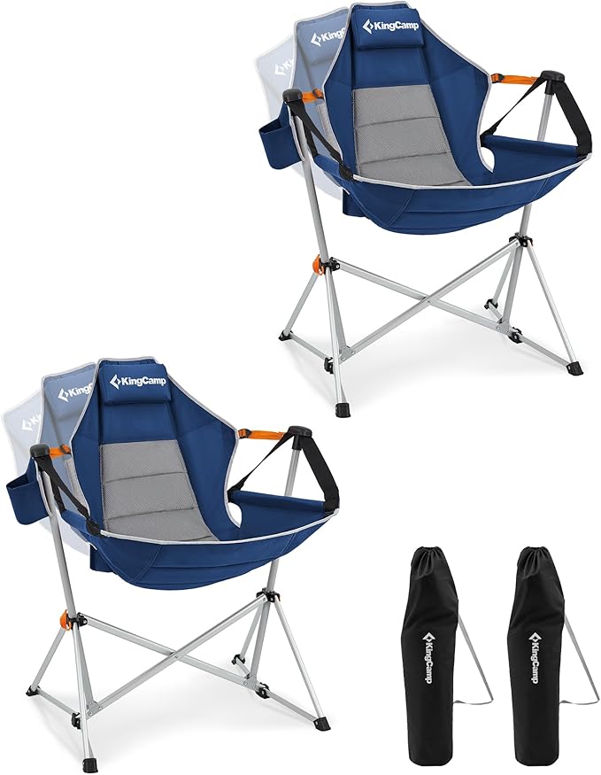 KingCamp Hammock Camping Chair, Swinging Portable Camp Chairs