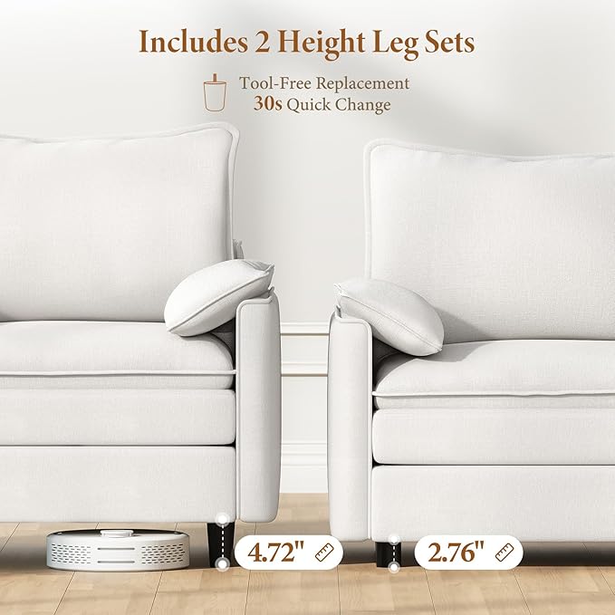 Vesgantti Large Modular Sectional Sofa, Big Comfy Cloud Couch