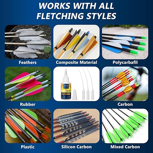 Fletching Glue 100g, Heavy Duty Arrow Glue Kit