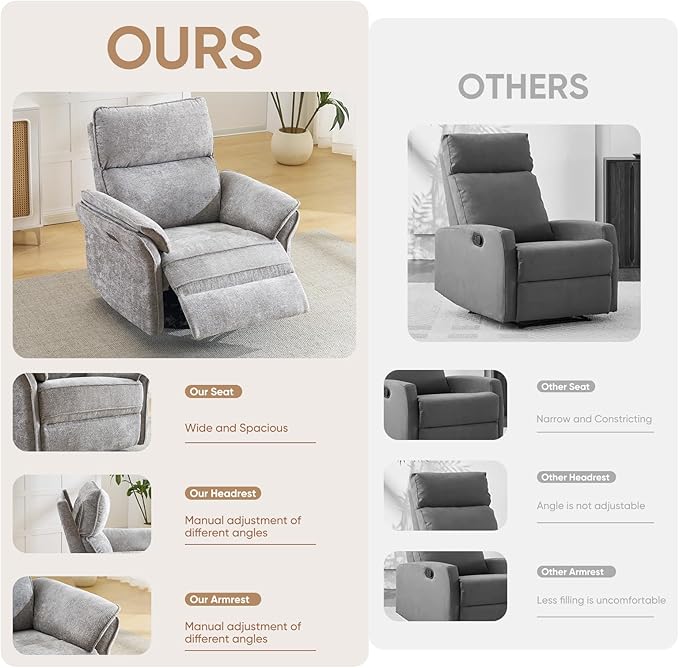 Power Swivel Rocker Recliner, Glider Recliner Nursery Chair