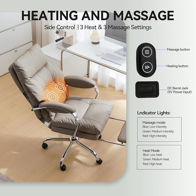 LEAGOO Heated and Massage Office Chairs