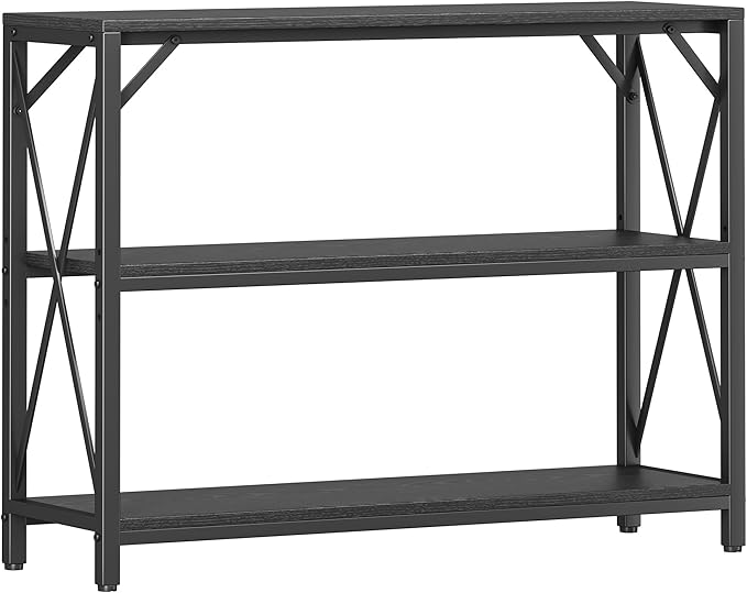 Homeiju Entry Table 40" Width, 3-Tier Entryway Table