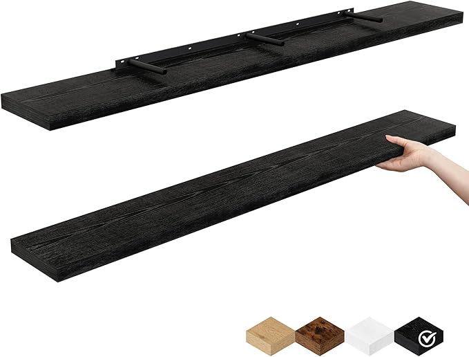 Fun Memories Floating Shelves for Wall, 48 Inch Floating Shelves for Home Decor