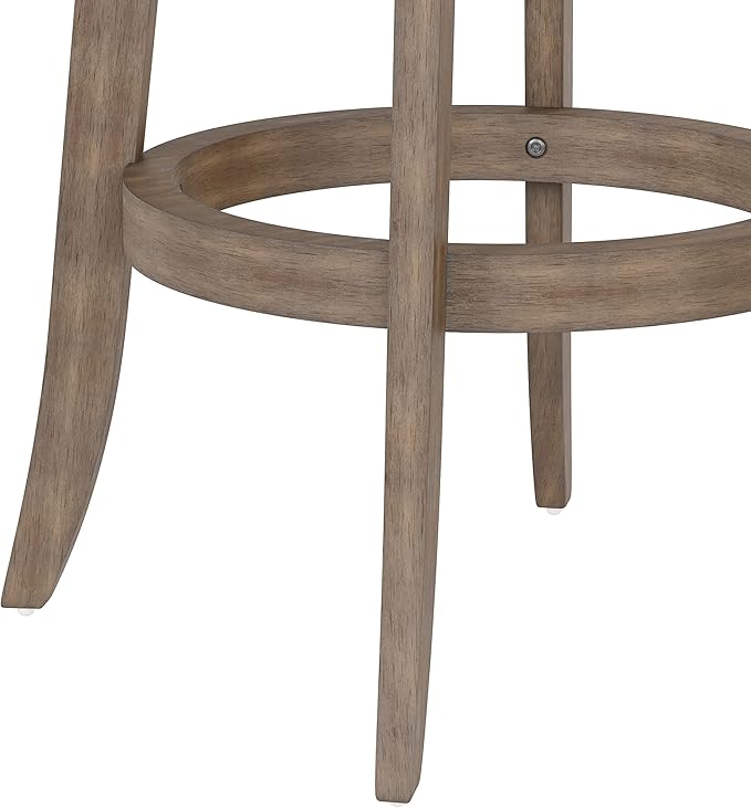 Hillsdale 29.5" Savana Wood Swival Bar Height Stool